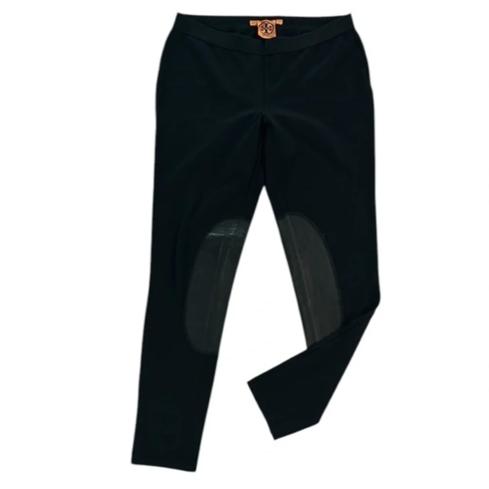 Tory Burch Black leather lined legging Riding Pants size small